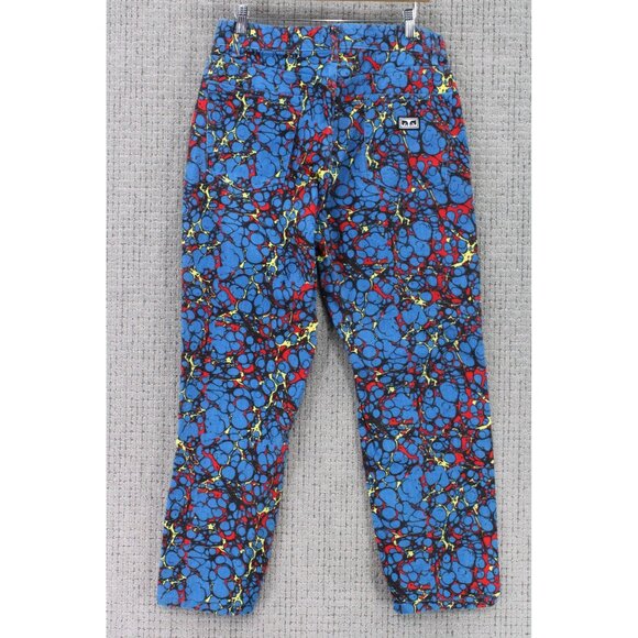 Obey Propaganda Jeans Mens Size 30 Multicolor Paint Splatter Regular Straight - Picture 8 of 13